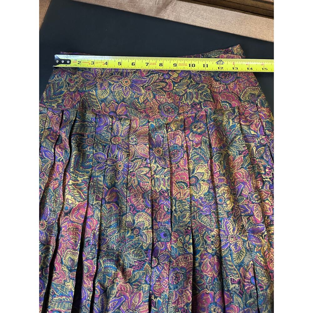 Vintage Nancy Johnson Paisley Skirt Set, Size 4P - Picture 5 of 7